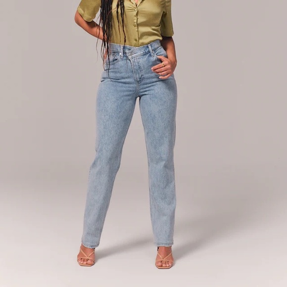 Abercrombie & Fitch curve love 90s straight jeans - Picture 1 of 11